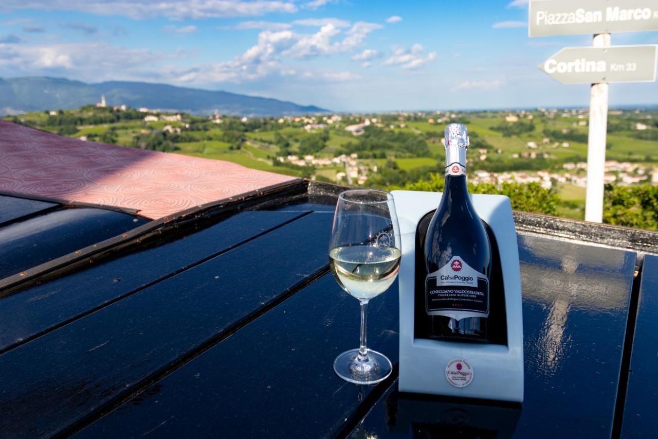 Villa Del Poggio Prosecco Bike Hotel San Pietro Di Feletto Bagian luar foto