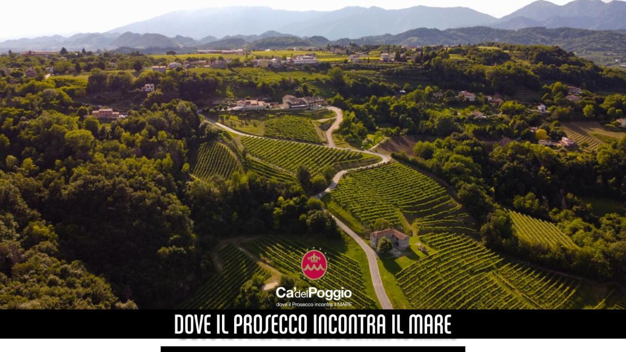 Villa Del Poggio Prosecco Bike Hotel San Pietro Di Feletto Bagian luar foto